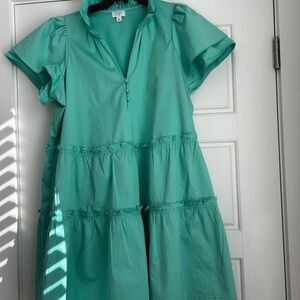 Crown & Ivy Casual Green Dress